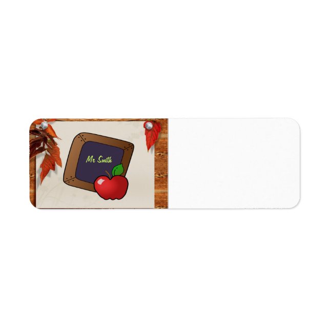 Teacher's Label (Front)