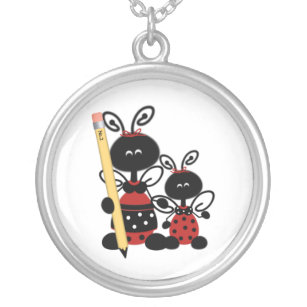 Teacher's Ladybugs Necklace
