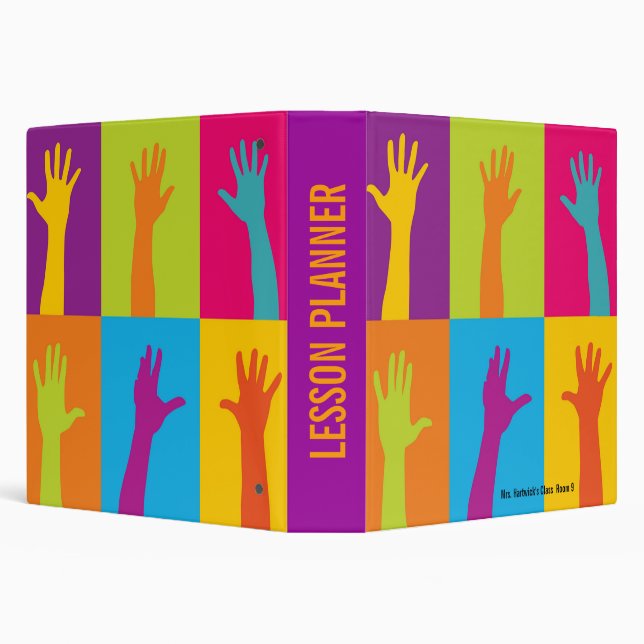 Teacher's Lesson Planner 3 Ring Binder (Background)