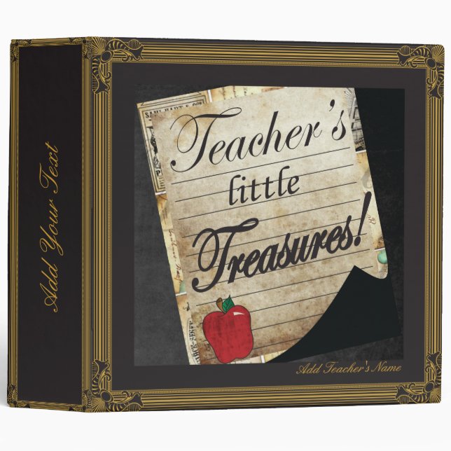 Teacher's Little Treasure 3 Ring Binder (Front/Spine)