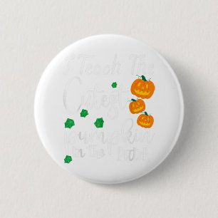 Teachers Love Brains Funny Halloween Costume Gift Button