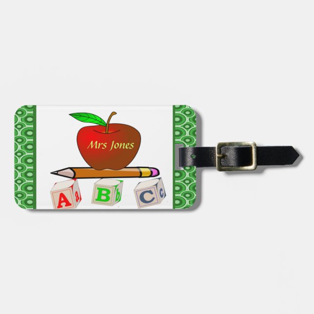Teacher's Luggage Tag (Front Horizontal)