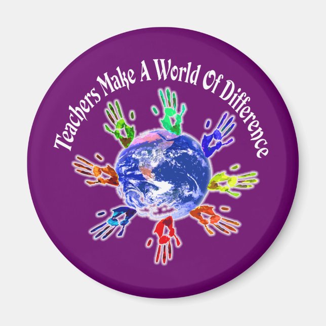 Teachers Make a World Magnets (Front)