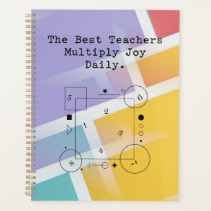 Teachers Multiply Joy Daily   Educate and Inspire Planner