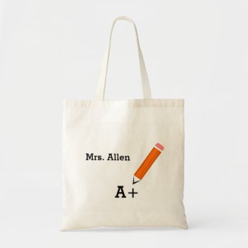 Teacher's Name Bags by studioart at Zazzle