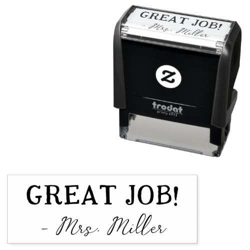 Teachers Name Great Job Encouragment Self_inking Stamp