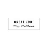Teacher's Name | Great Job Words of Encouragement Self-inking Stamp (Design)