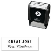 Teacher's Name | Great Job Words of Encouragement Self-inking Stamp (In Situ)