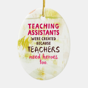 Teachers Need Heroes Ceramic Ornament