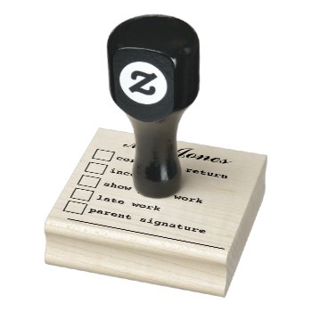 "teacher's Notes" Rubber Stamp by iHave2Say at Zazzle