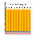 Teacher's Pencil Notebook with name