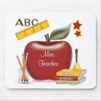 Teacher's Personalized Mouse Pad by mybabybundles at Zazzle