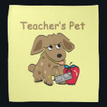 Teacher's Pet Bandana<br><div class="desc">Cute back to school gifts and keepsakes for the Teacher's pet.</div>