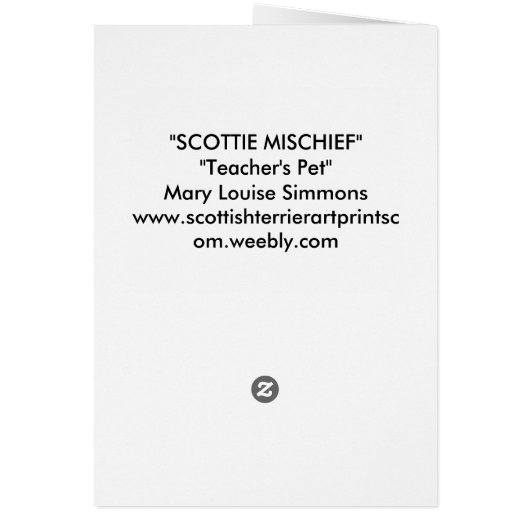 TEACHER'S PET CARDS (Back)