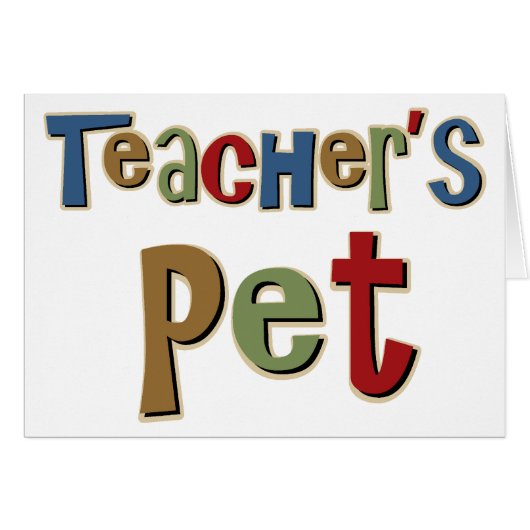 Teachers Pet Colorful Cards (Front Horizontal)