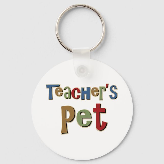 Teachers Pet Colorful Keychain (Front)
