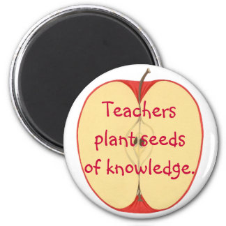 Teachers plant seeds of knowledge, apple magnets