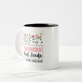 Teachers Plant Seeds That Grow Forever Two-Tone Coffee Mug (Front Left)