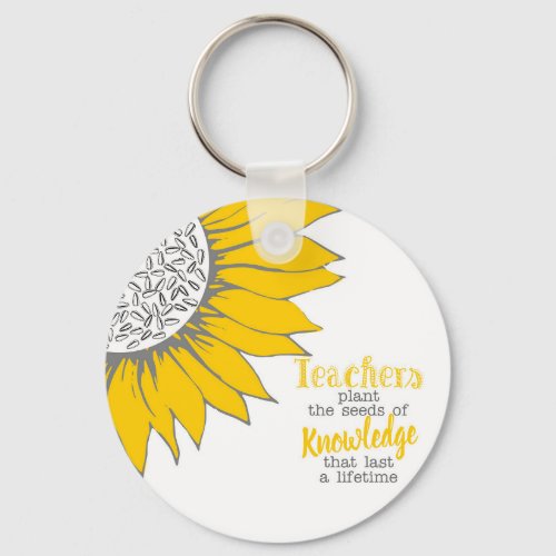 Teachers Plant the seed of knowledge tree teacher  Keychain