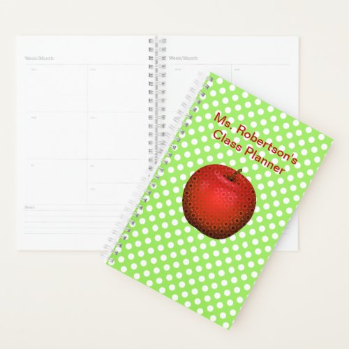 Teachers Polka Dot Daily Planner