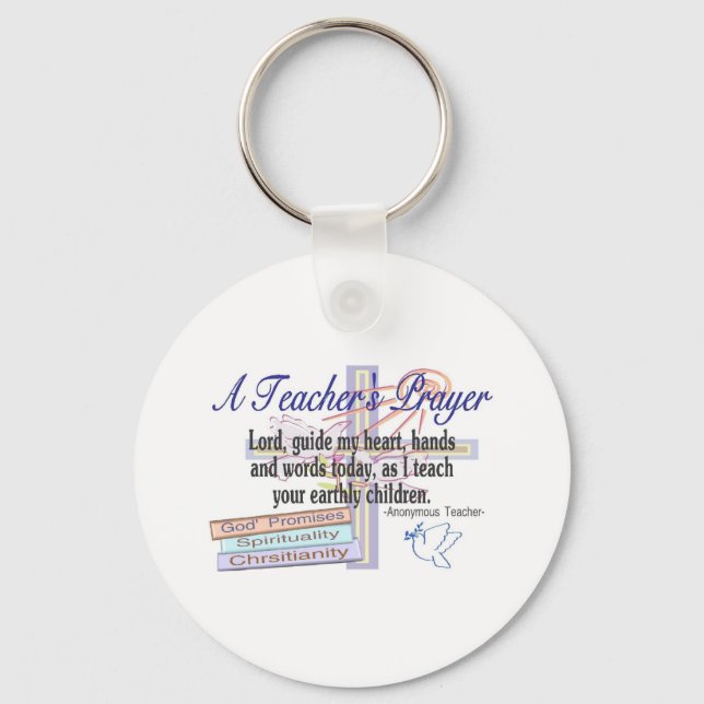Teacher's Prayer Gifts---Unique Teacher Keychain (Front)
