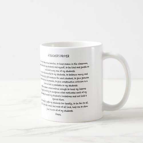 TEACHERS PRAYER MUG