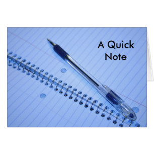 Teachers Quick Note Cards
