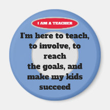 Teacher's Quote Magnet. Teacher's collection. Mag