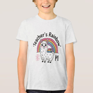 "Teacher's Rainbow" Kids' T-Shirt – Cute Llama, Ra Tri-Blend Shirt