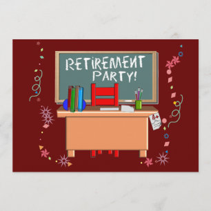 Teachers Retirement Party Invitations