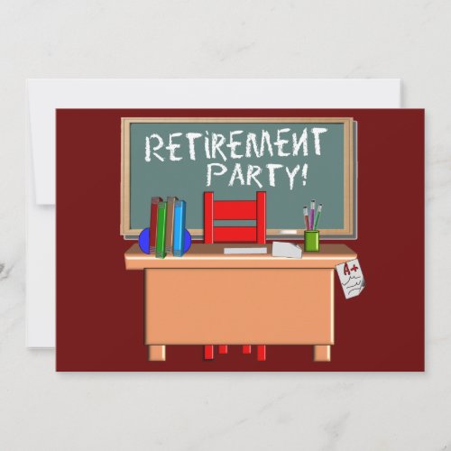 Teachers Retirement Party Invitations