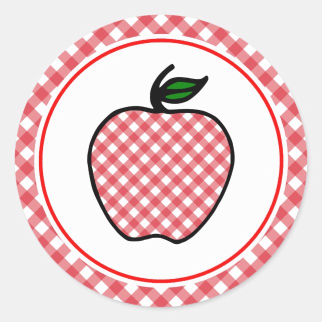 Teacher's Retro Apple Stickers (Front)