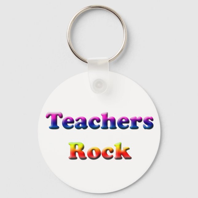 TEACHERS ROCK KEYCHAIN (Front)