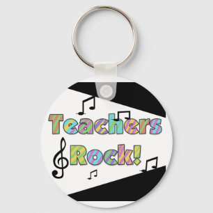 Teachers Rock Keychain