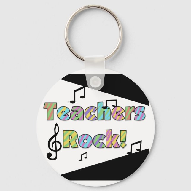 Teachers Rock Keychain (Front)