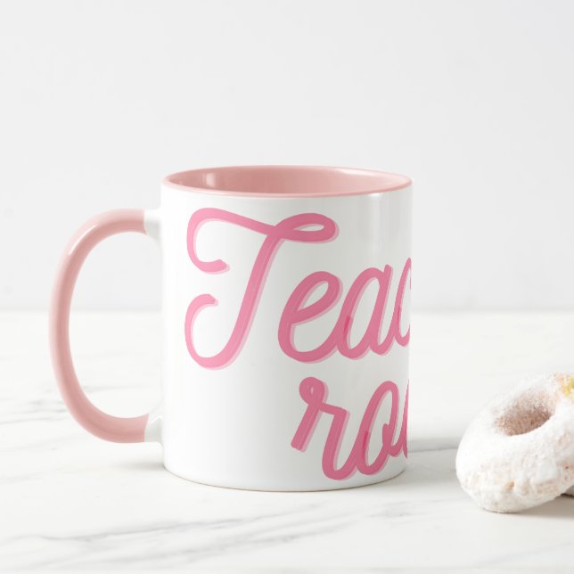 Teachers Rock! Mug (With Donut)