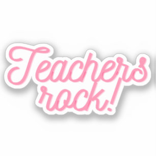 Teachers Rock! Sticker