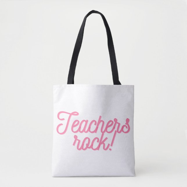 Teachers Rock! Tote Bag (Front)
