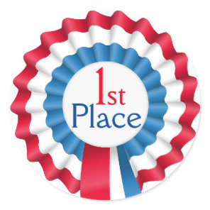 Teacher's Rosette Ribbon Award Stickers