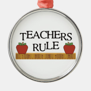**TEACHERS RULE** CHRISTMAS ORNAMENT
