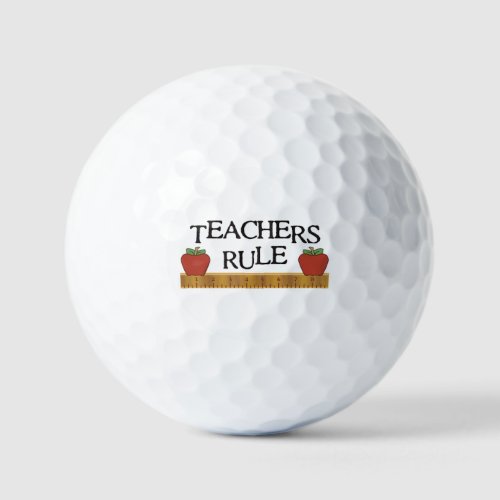 TEACHERS RULE GOLF BALLS