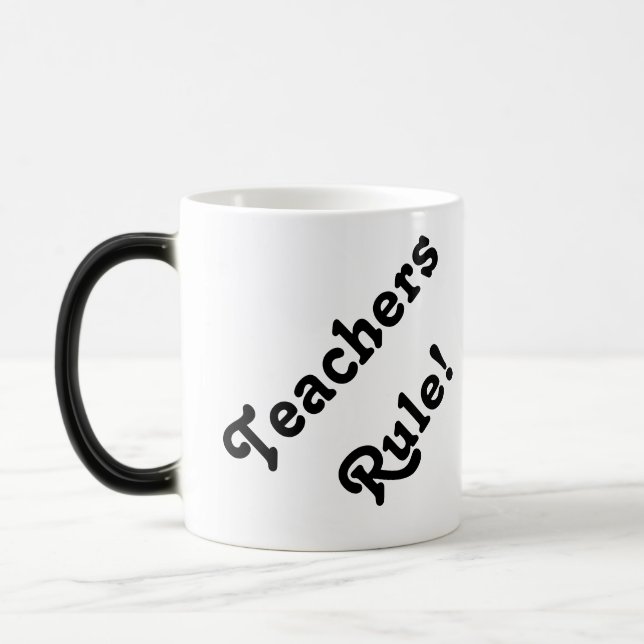 Teachers rule! morphing mug (Left)