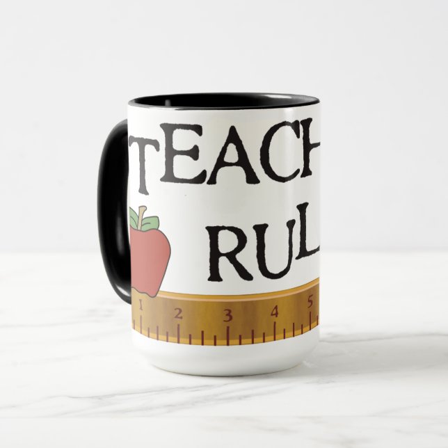 Teachers Rule Mug (Front Left)
