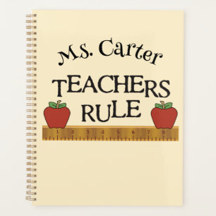 Teachers Rule Personalized Monthly/Weekly Planner