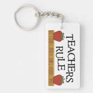 Teachers Rule Teacher's Key Chain