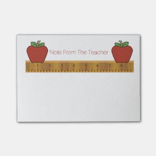 Teacher's Ruler Post-It Note Pad
