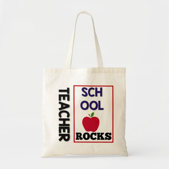 Teacher's School Rocks Tote Bag (Front)