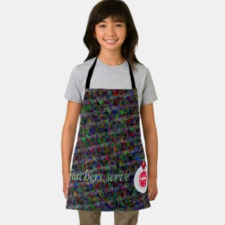 Teachers serve food for thought. apron