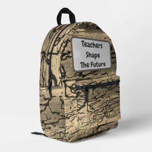 Teachers Shape Future Gender Neutral Appreciation Printed Backpack