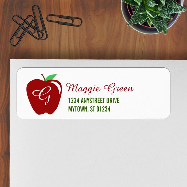 Teacher's Shiny Apple Label (Creator Uploaded)